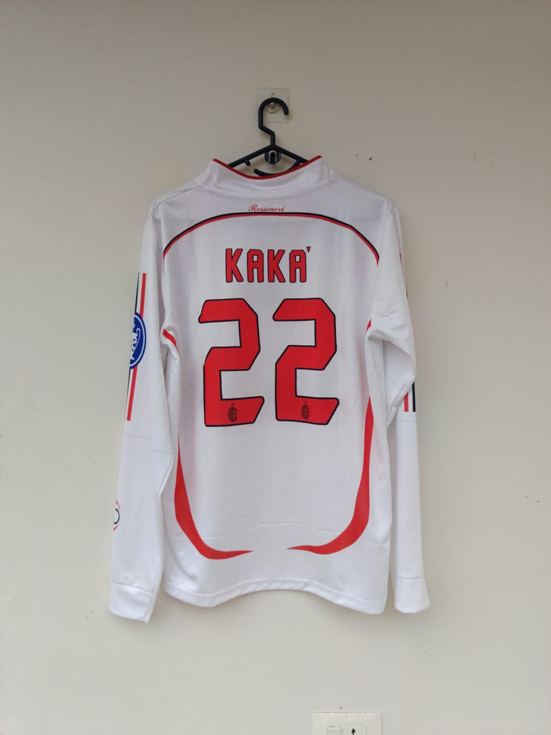 KAKA AC MILAN 2006/2007 AWAY FULL SLEEV EMBROIDERY
