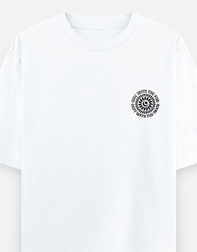 Rise with the Sun – Oversized Unisex Heavyweight Pocket T-Shirt
