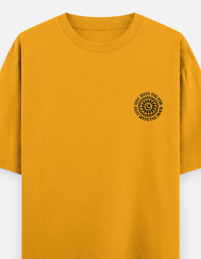 Rise with the Sun – Oversized Unisex Heavyweight Pocket T-Shirt