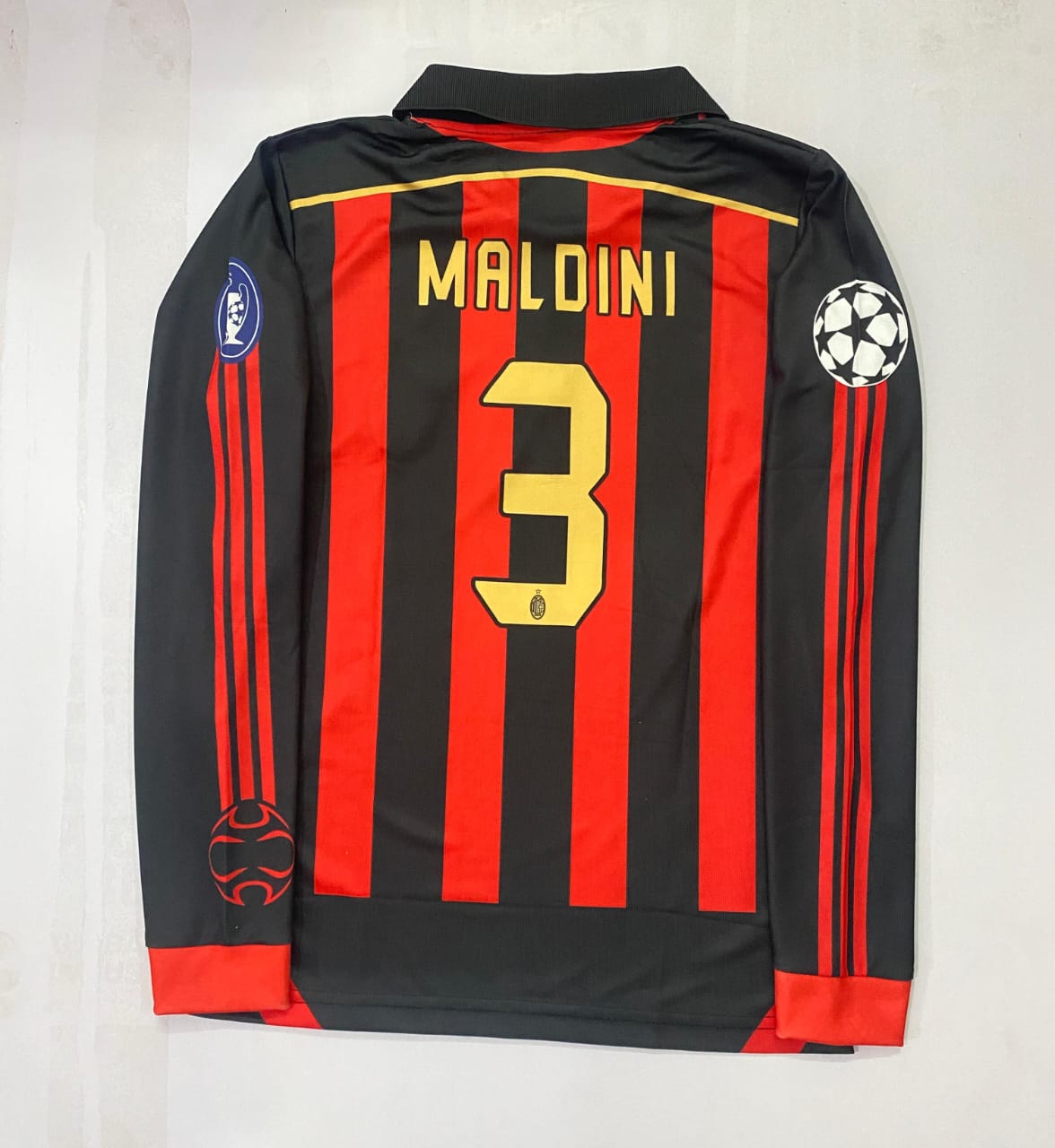 AC MILAN HOME KIT MALDINI FULLSLEEV EMBROIDERY
