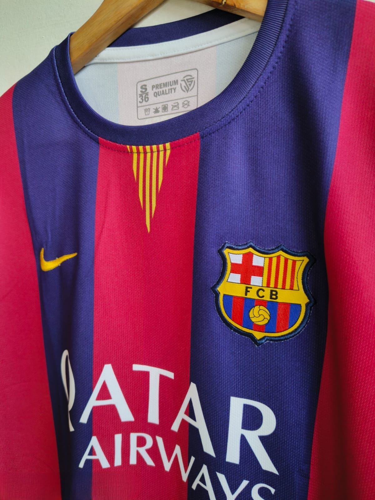 NEYMAR BARCA 14-15 HOME FULL SLEEVE KIT