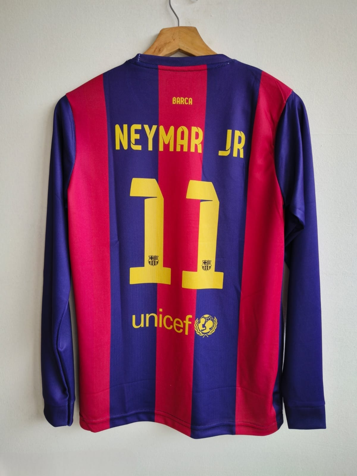 NEYMAR BARCA 14-15 HOME FULL SLEEVE KIT