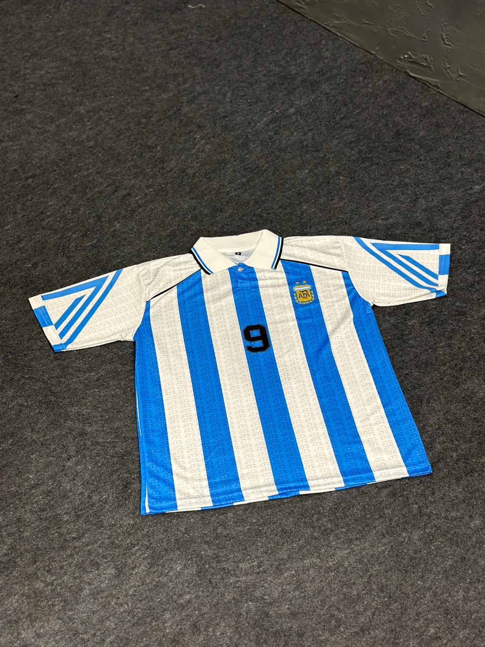 🇦🇷 Argentina (Blue-White Stripes, No.9)