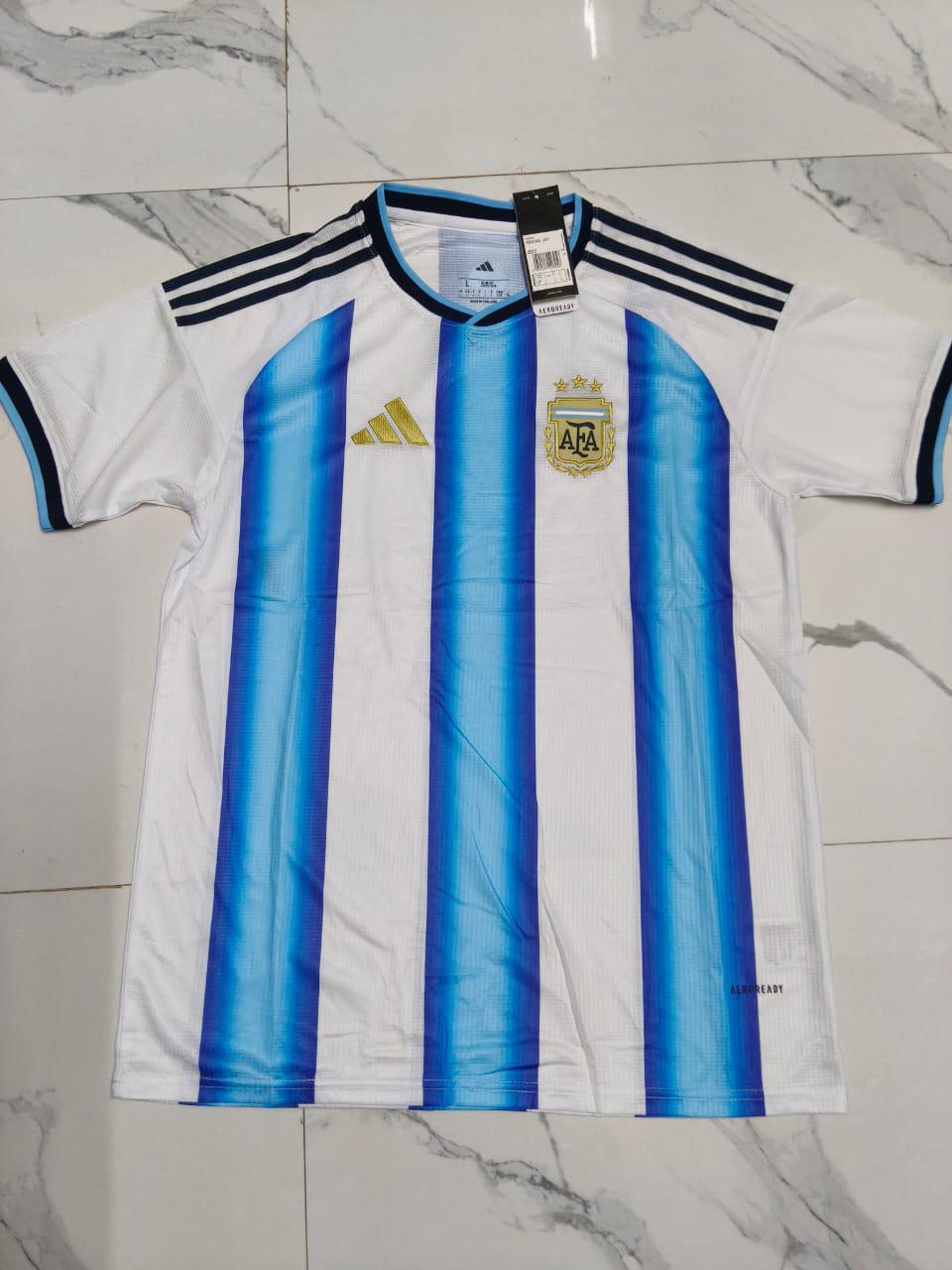 Argentina Home Jersey (Sky Blue Stripes) – Fan Edition