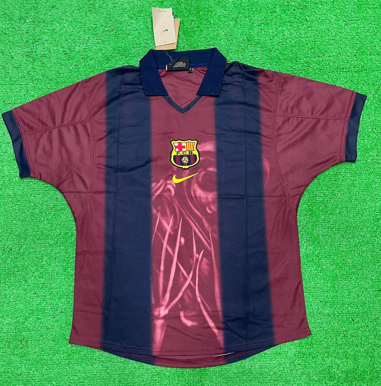 Maroon/Navy Classic Jersey (Barcelona Style) – Polo Collar