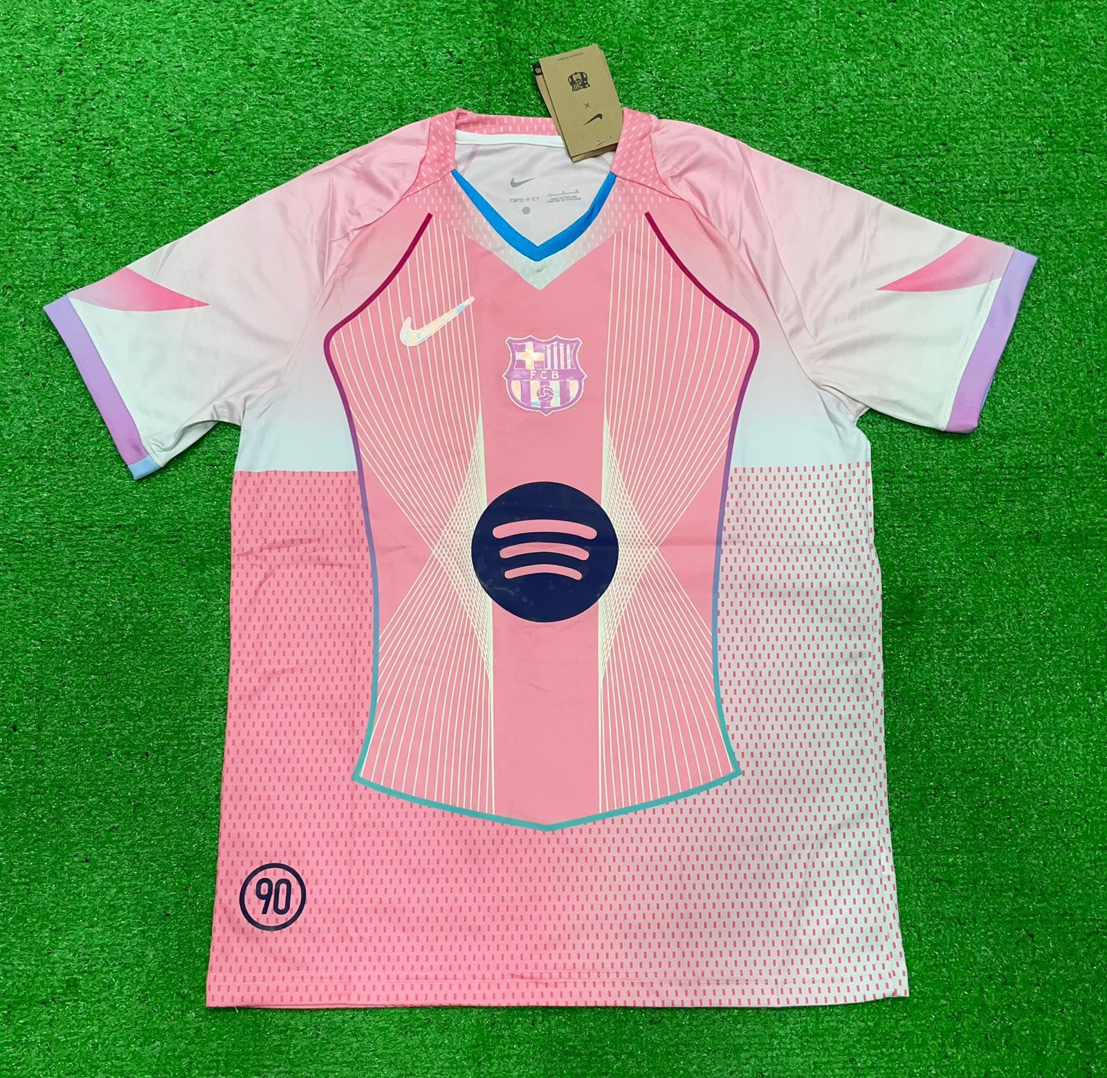Barcelona Inspired Pink Fan Jersey (Spotify Style)