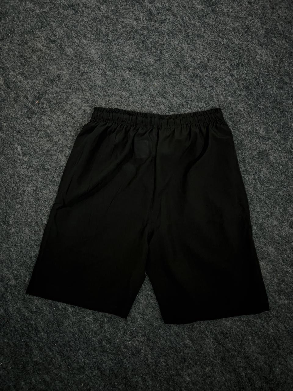 Black Nike-Style Performance Sports Shorts