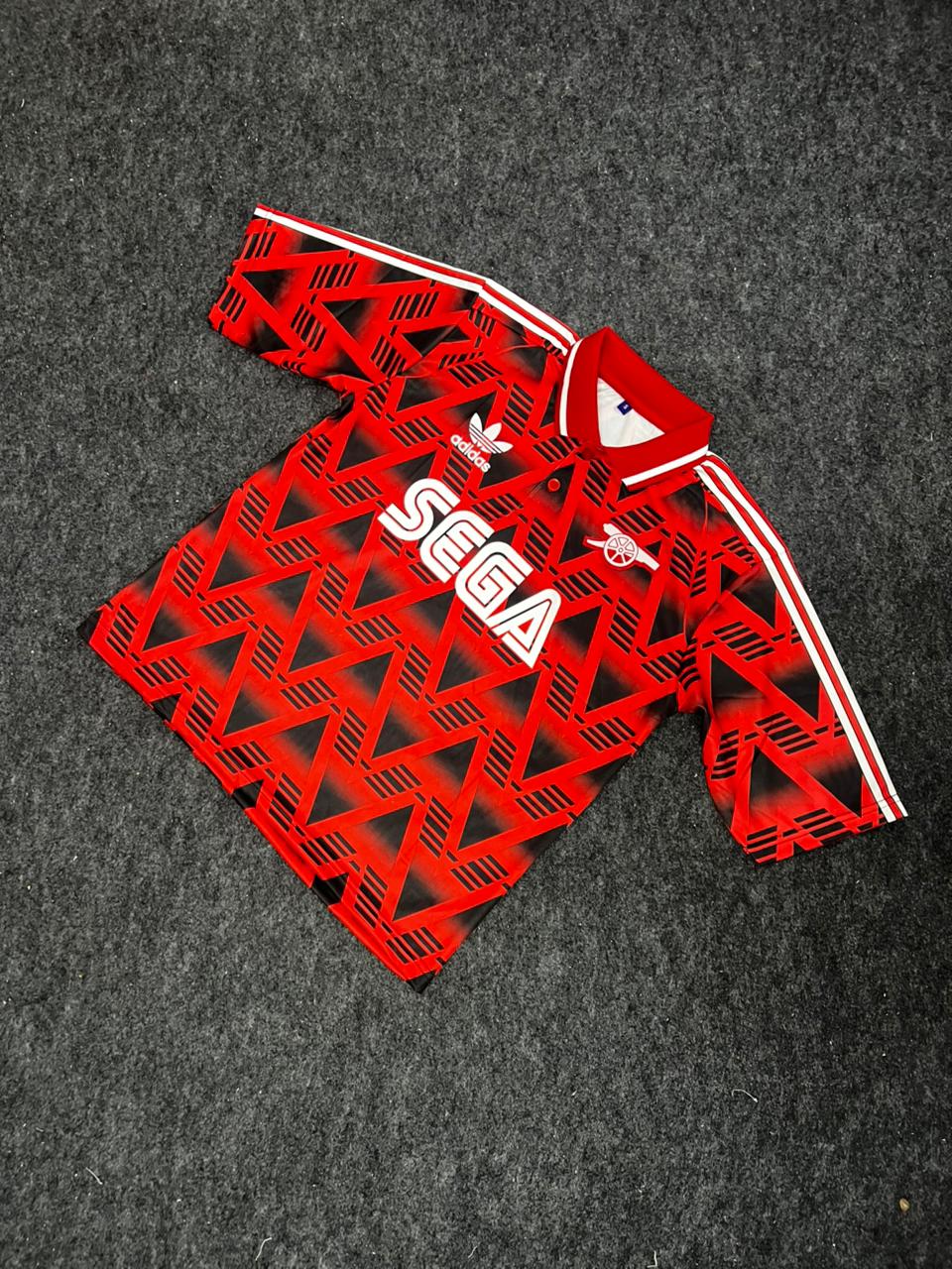 Arsenal Retro Sega Red Football Jersey – Classic 90s Edition