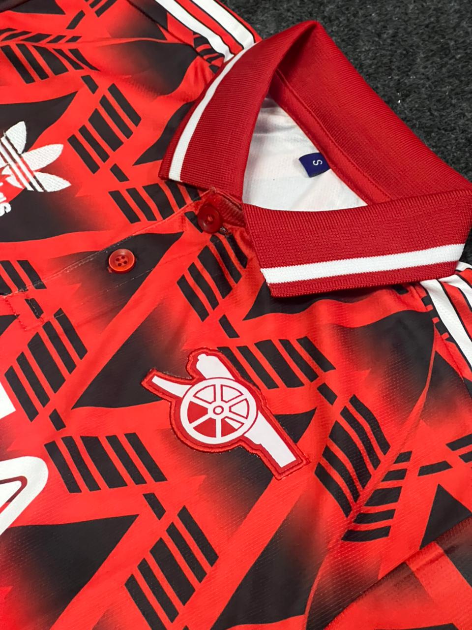 Arsenal Retro Sega Red Football Jersey – Classic 90s Edition