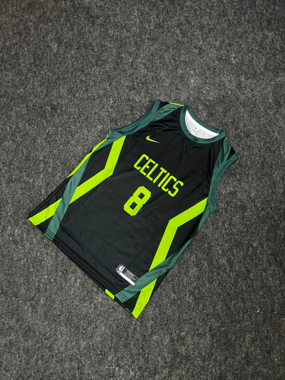 Boston Celtics Green Basketball Jersey No.8 – NBA Style Edition