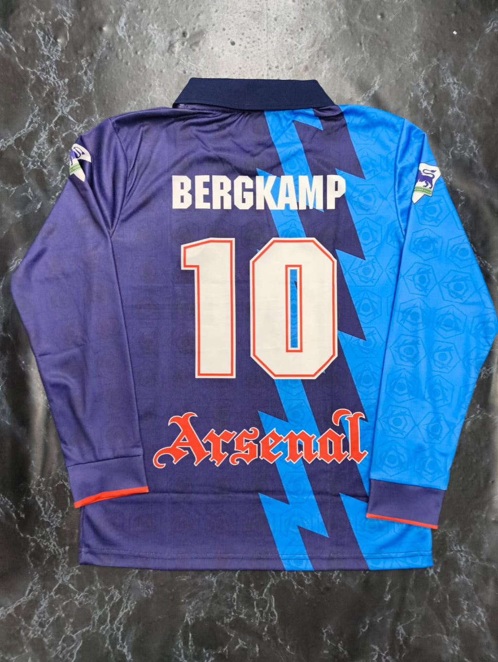 Arsenal 1995-96 Retro Away Jersey - #10 BERGKAMP | Vintage Gunners Collection