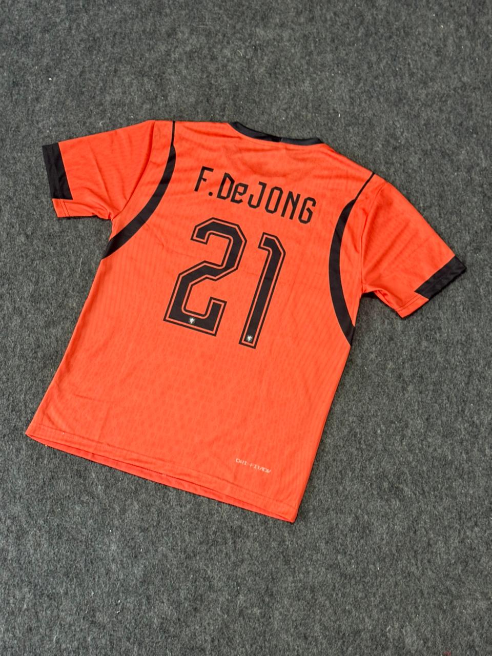 2024 Netherlands Home Jersey – F. De Jong #21 | Player Version Football Jersey