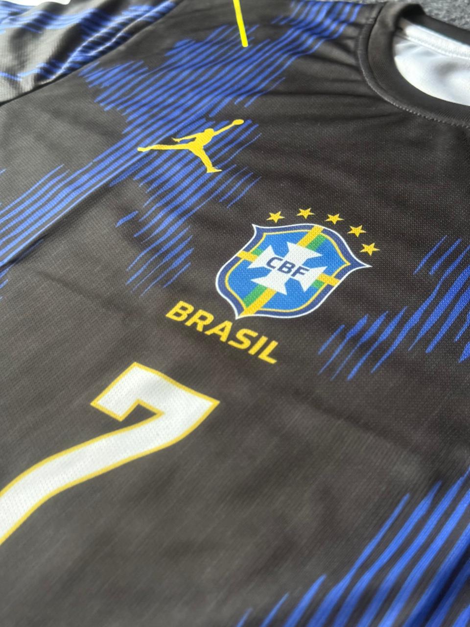 Brazil Black Special Edition Jersey – Vini Jr #7 | Premium Football Jersey