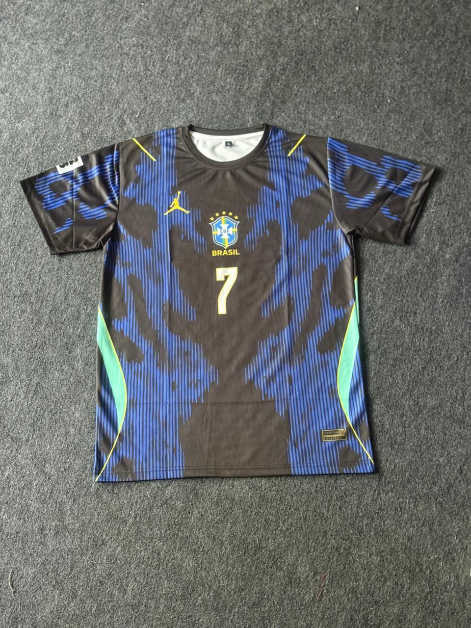 Brazil Black Special Edition Jersey – Vini Jr #7 | Premium Football Jersey