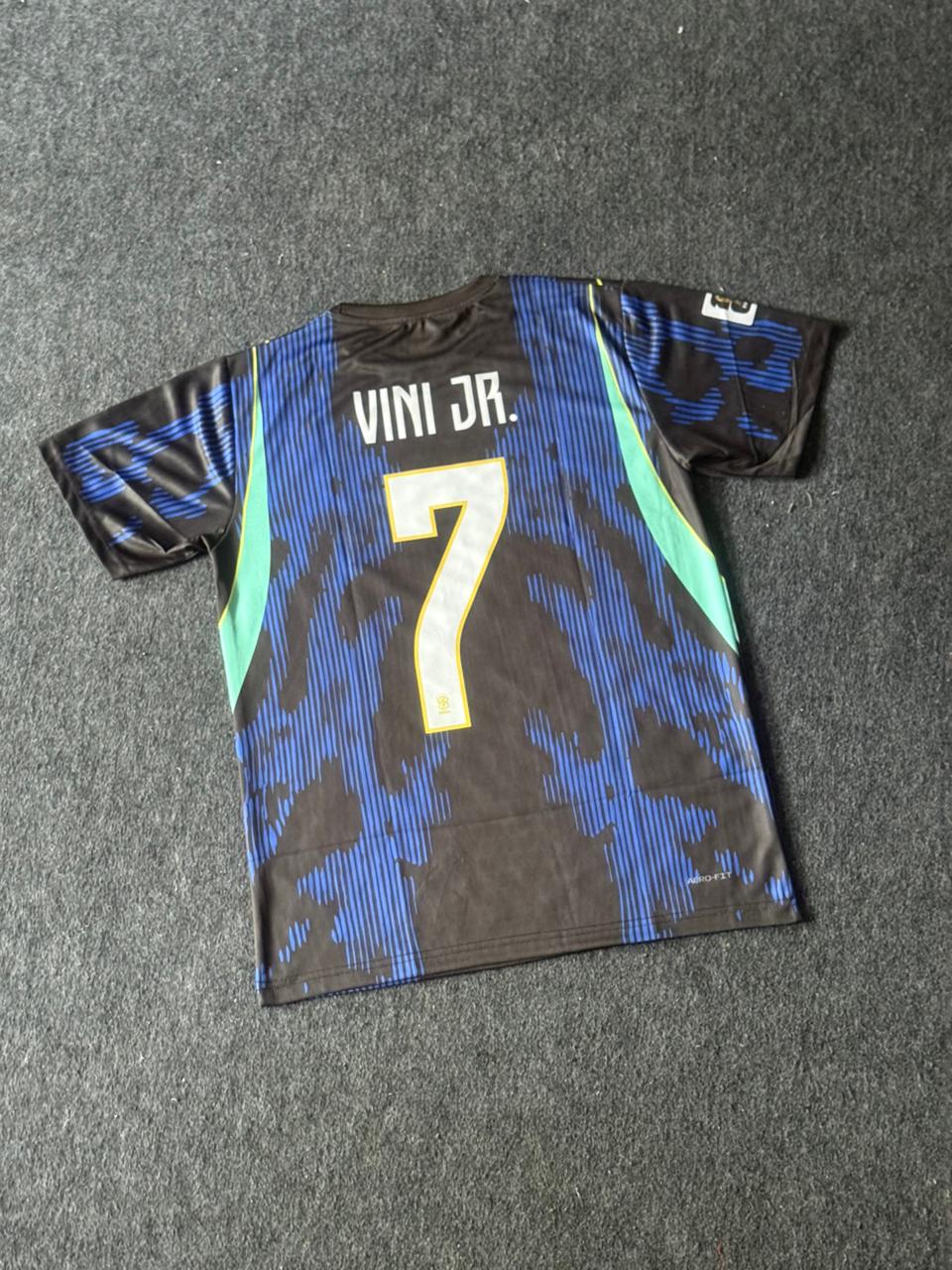 Brazil Black Special Edition Jersey – Vini Jr #7 | Premium Football Jersey