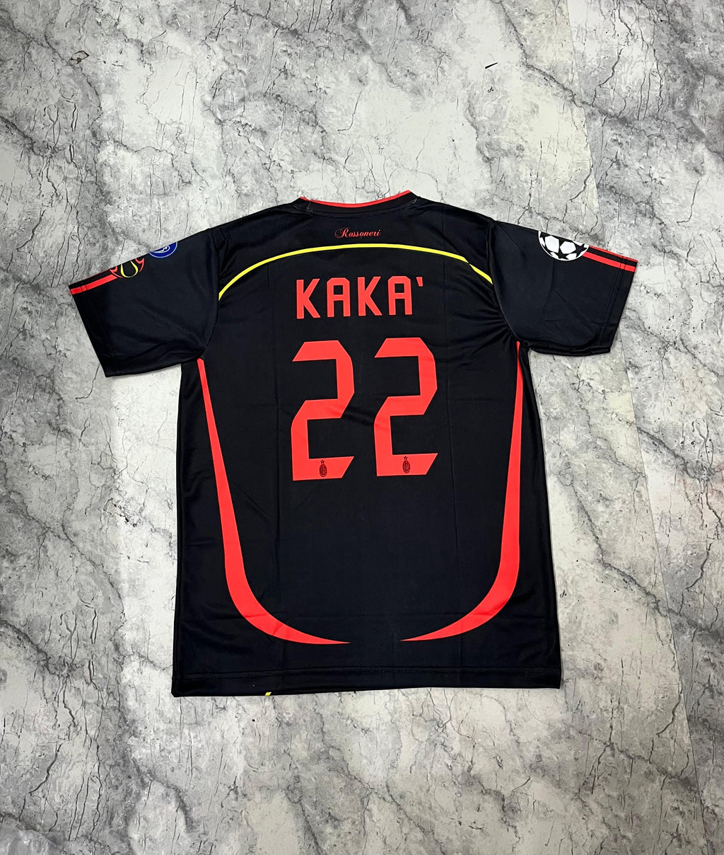 AC Milan Black Bwin Retro Fan Jersey