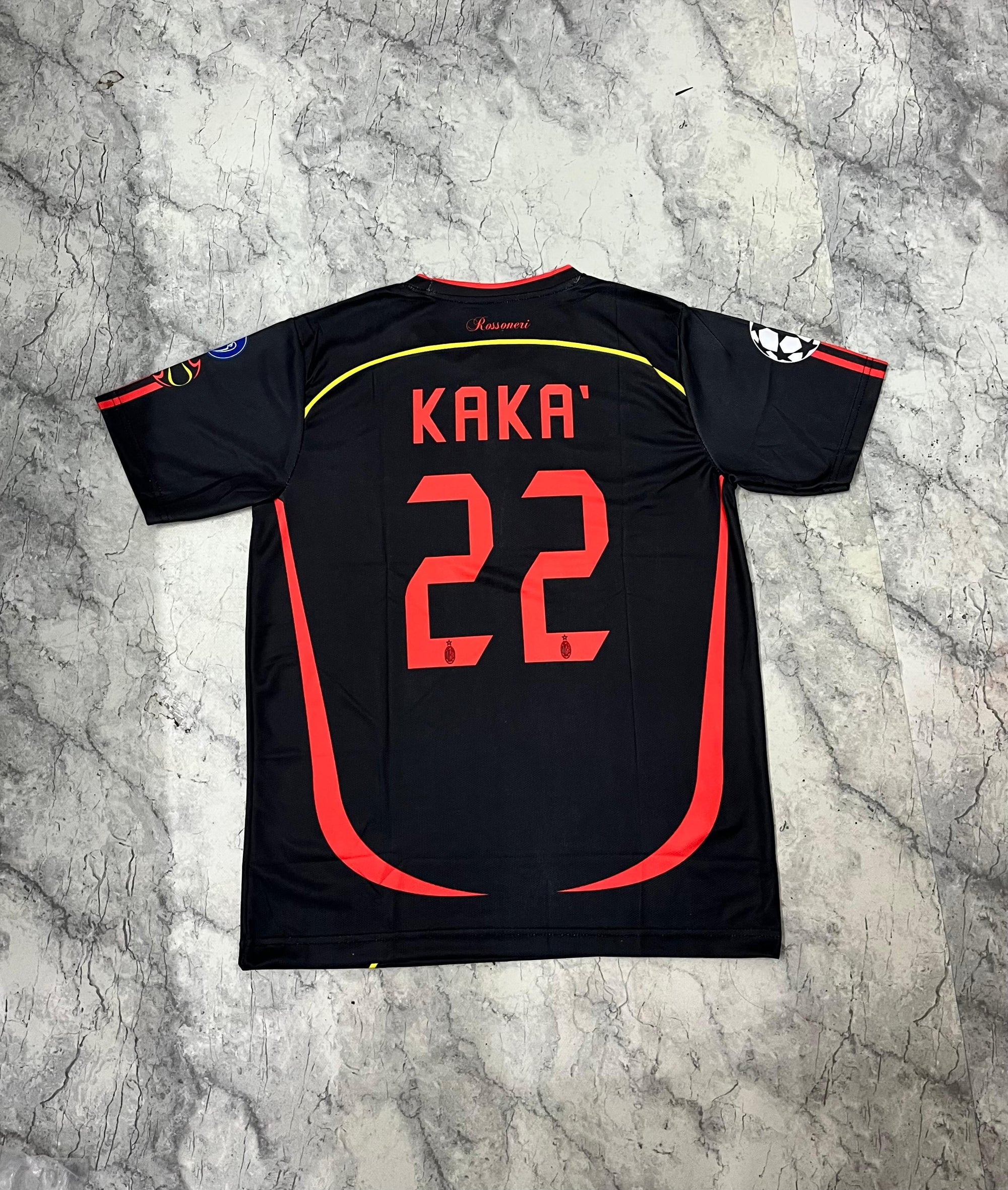 AC Milan Black Bwin Retro Fan Jersey