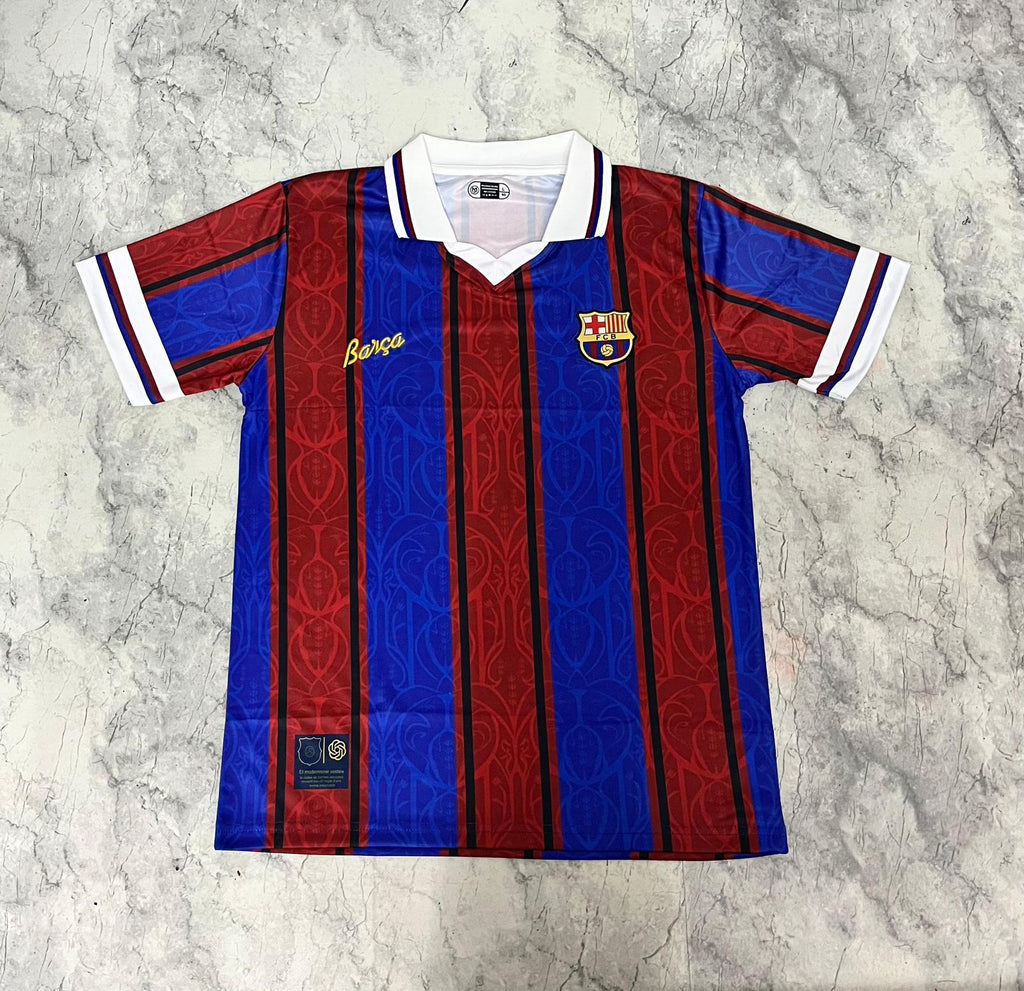 Barcelona Red & Blue Retro Fan Jersey