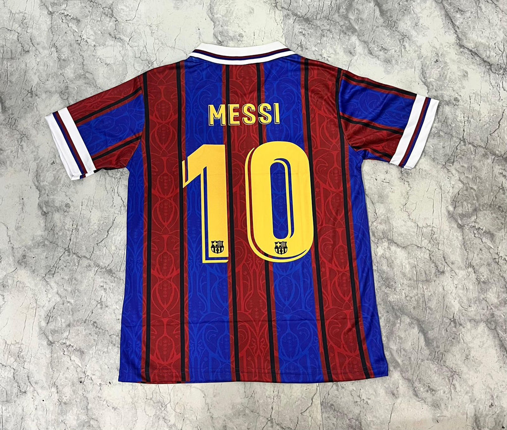 Barcelona Red & Blue Retro Fan Jersey