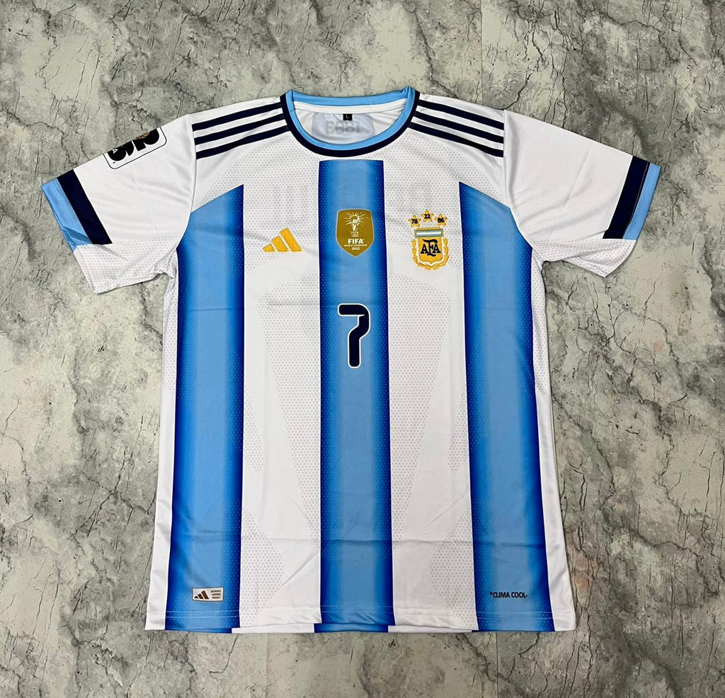 Argentina White & Blue Striped Fan Jersey
