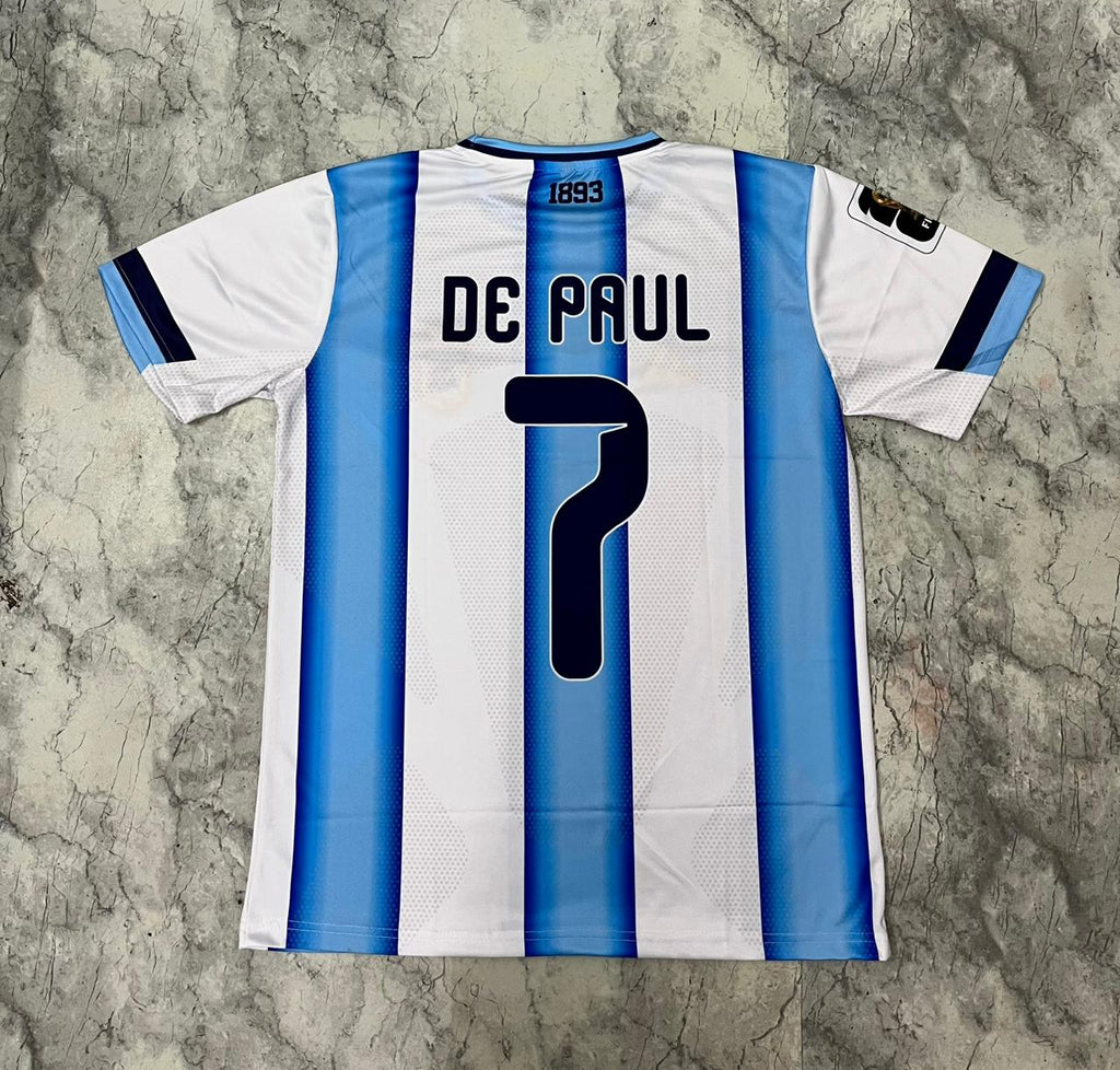 Argentina White & Blue Striped Fan Jersey