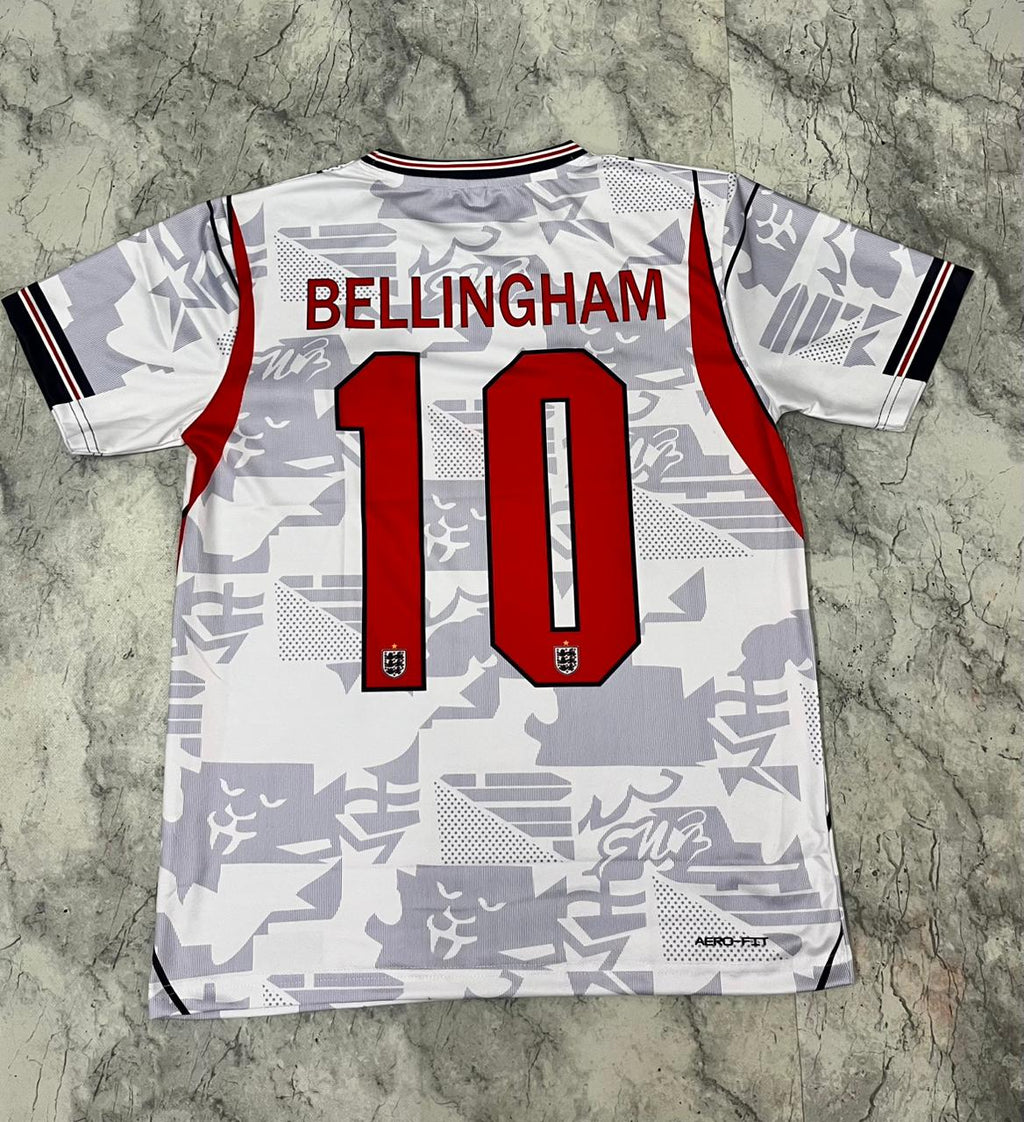 England White Retro Number 10 Fan Jersey