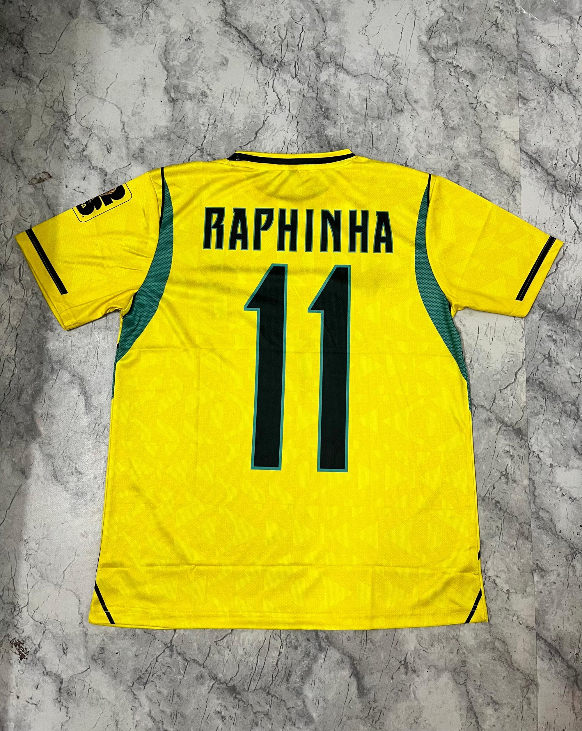 Brazil Yellow Number 11 Fan Jersey