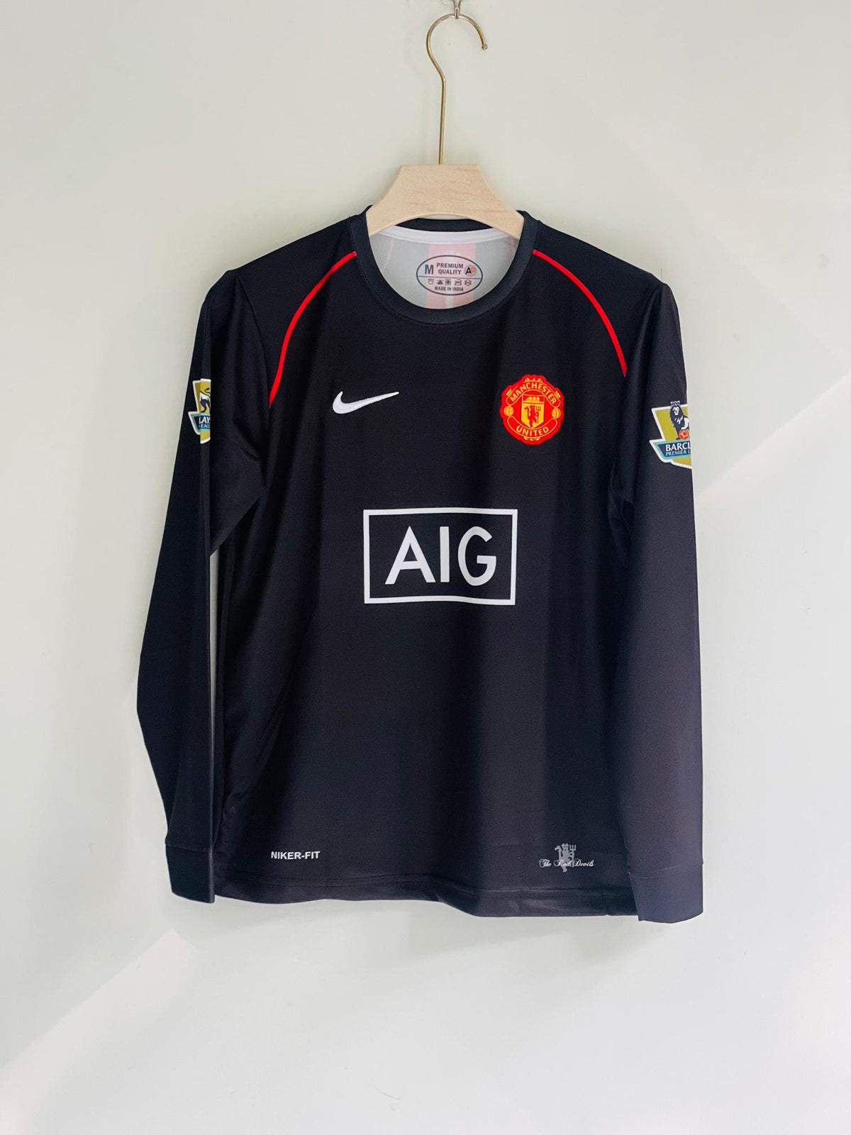 RONALDO 2008 BLACK AIG JERSEY