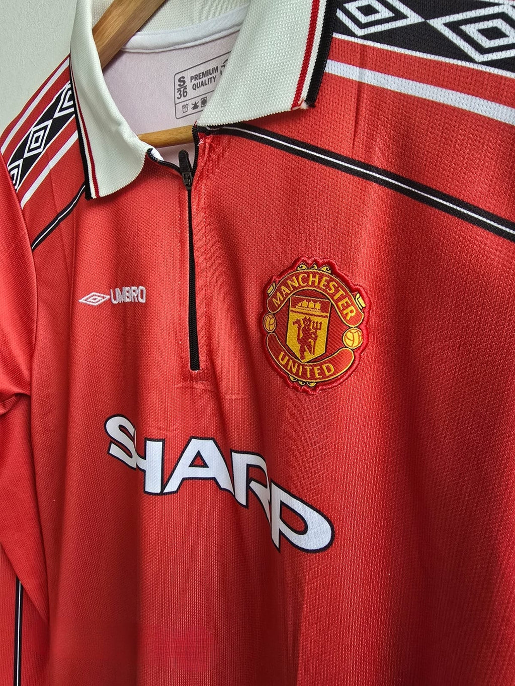 BECKHAM MAN UNITED 98-99 HOME FULL SLEEVE KIT