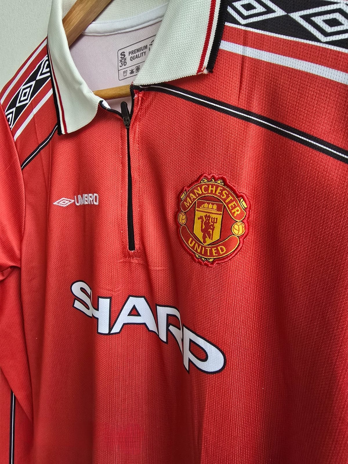 BECKHAM MAN UNITED 98-99 HOME FULL SLEEVE KIT