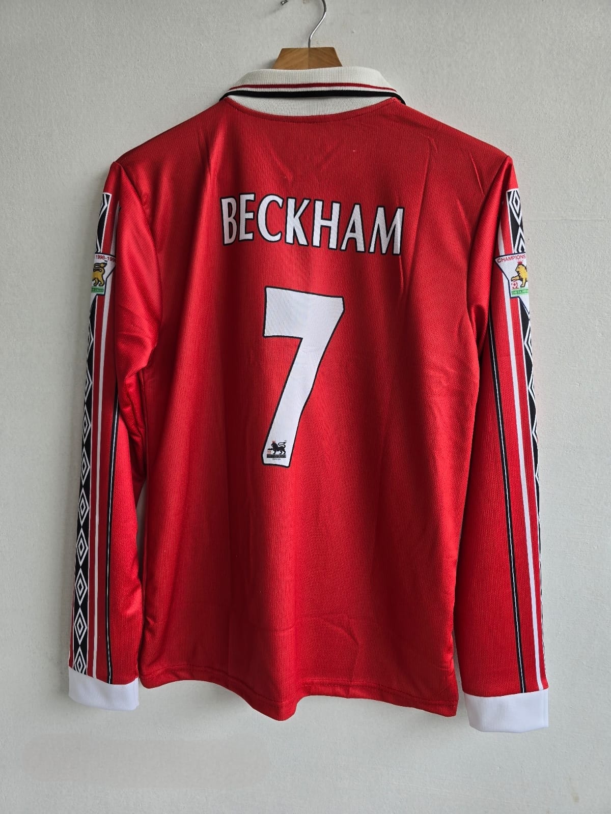 BECKHAM MAN UNITED 98-99 HOME FULL SLEEVE KIT – MatchDay Store