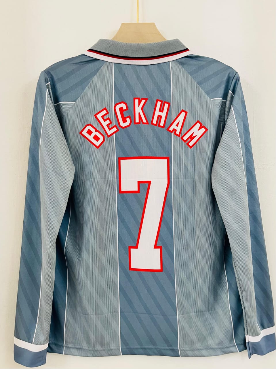 BECKHAM ENGLAND JERSEY EMBROIDERY