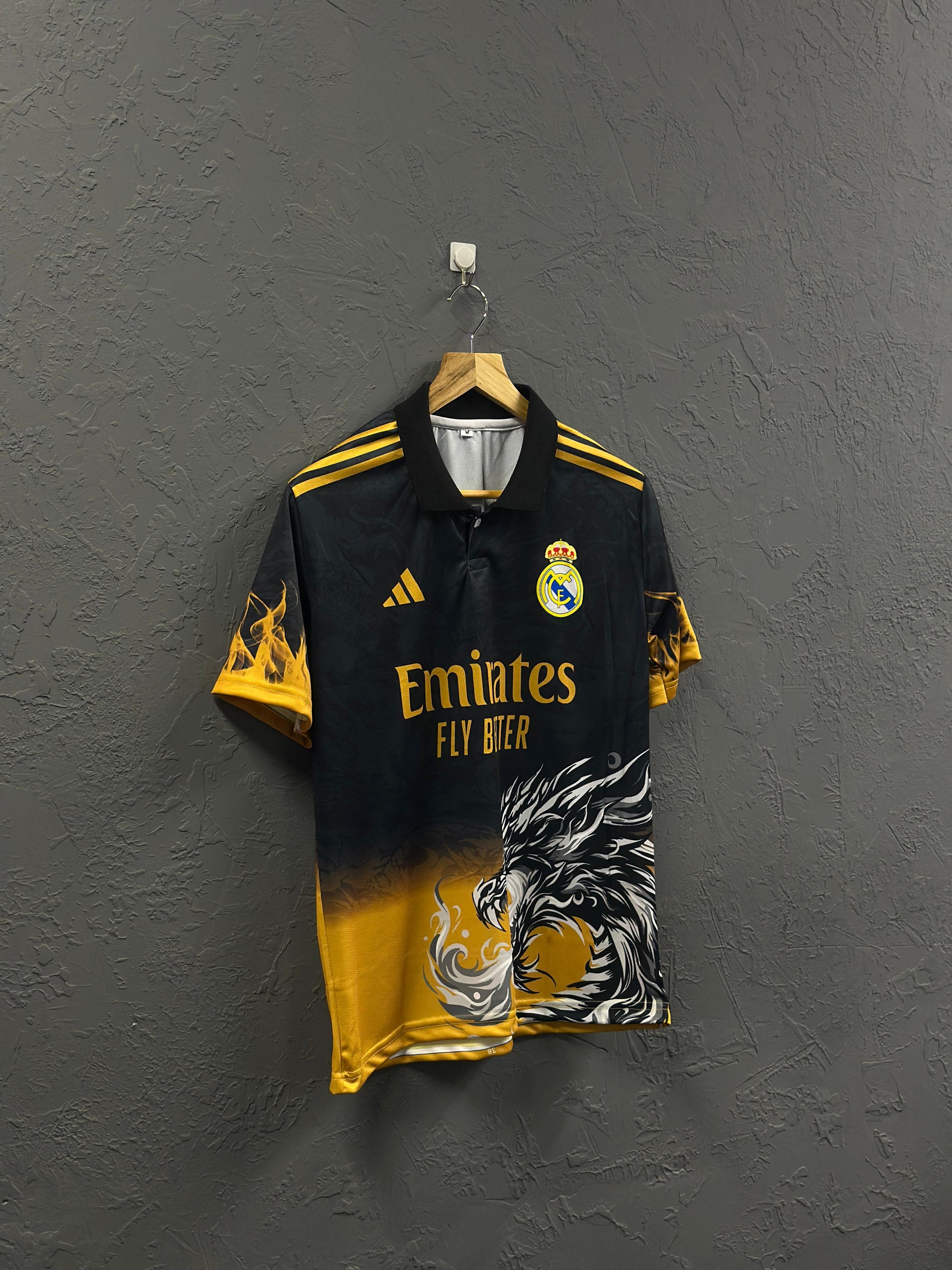 Black & Gold Real Madrid Dragon Jersey